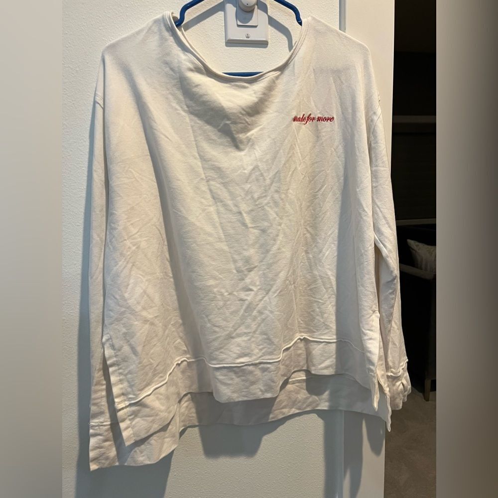 Rachel Hollis Ltd "Made for More" Sweatshirt Top White Size M